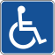 Person auf einem Rollstuhl. Knopf für die Steuerung der Textgrösse auf der Webseite.