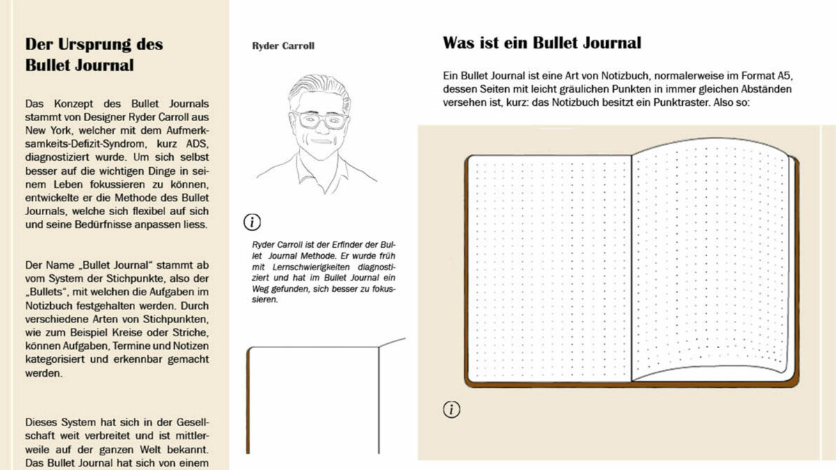 Ein Auszug aus dem Bullet Journal Magazin