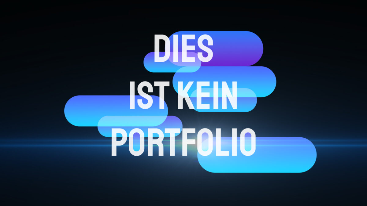 dies ist kein portfolio