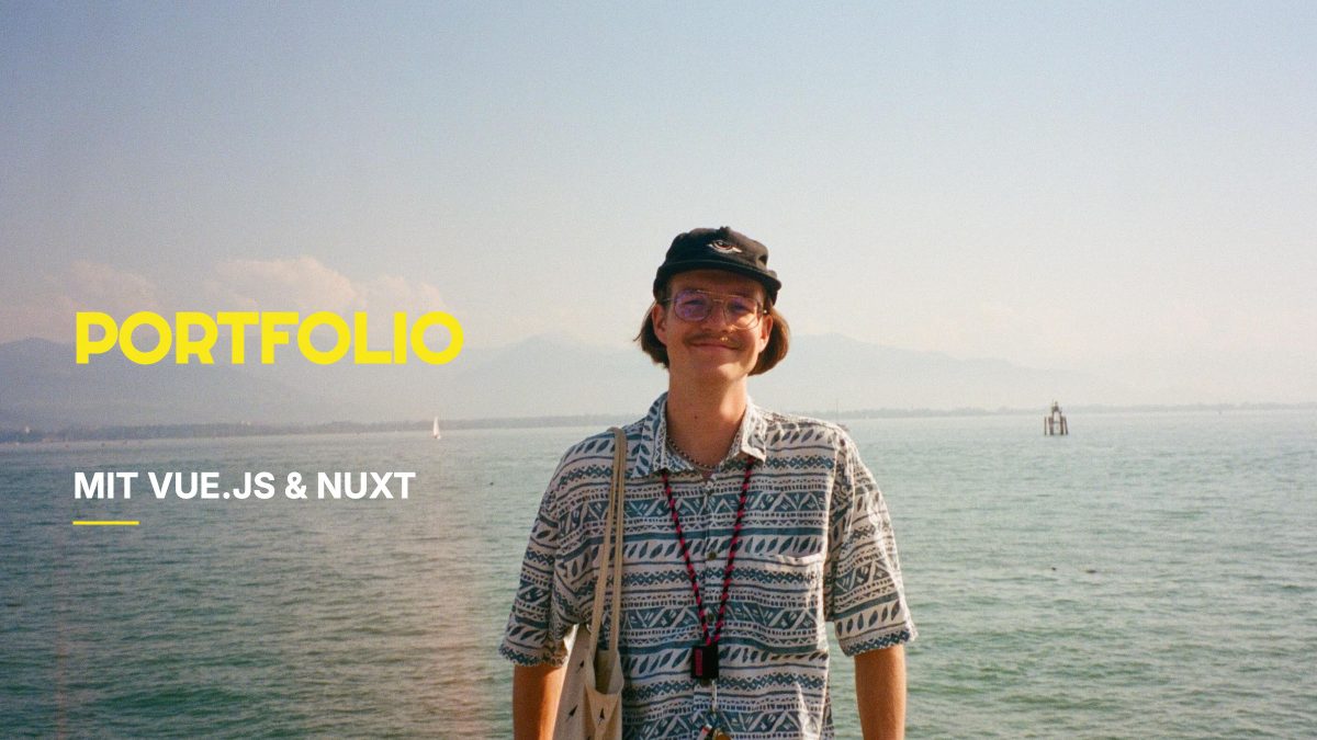 Titelbild für Portfolio - mit vue.js und nuxt