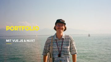 Titelbild für Portfolio - mit vue.js und nuxt