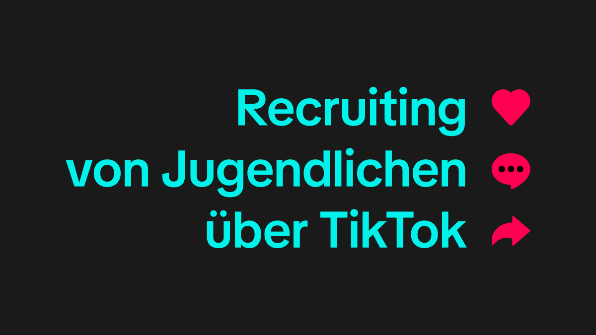 Recruiting von Jugendlichen über TikTok