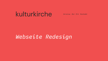 Kulturkirche Redesign