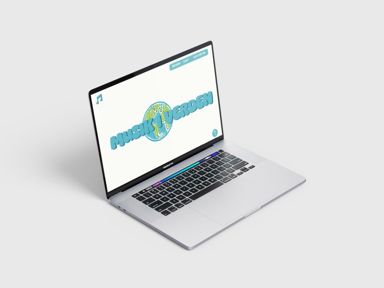 Musik I Verden website in computer