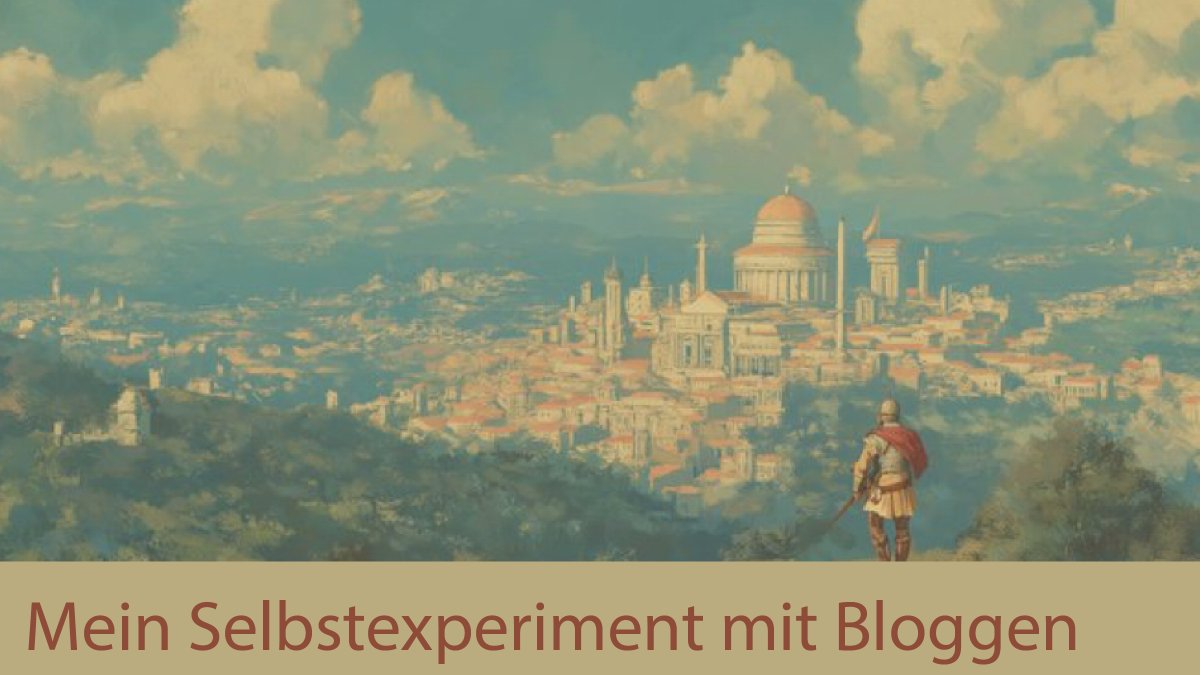 Titelbild Mein Selbstexperminet mit Bloggen