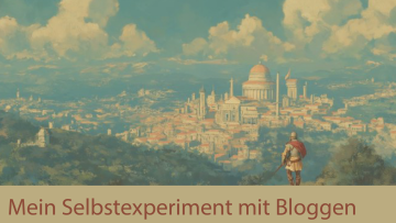 Titelbild Mein Selbstexperminet mit Bloggen