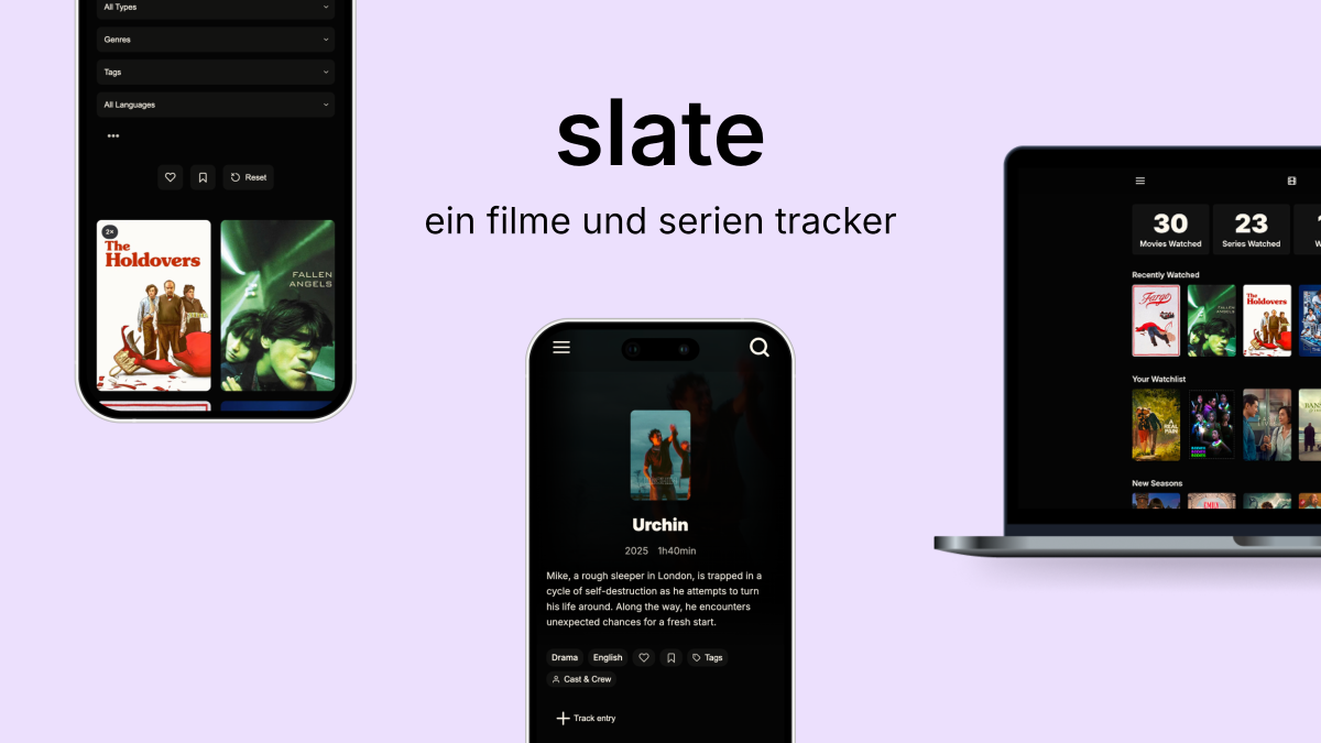 Slate - ein Filme und Serien Tracker