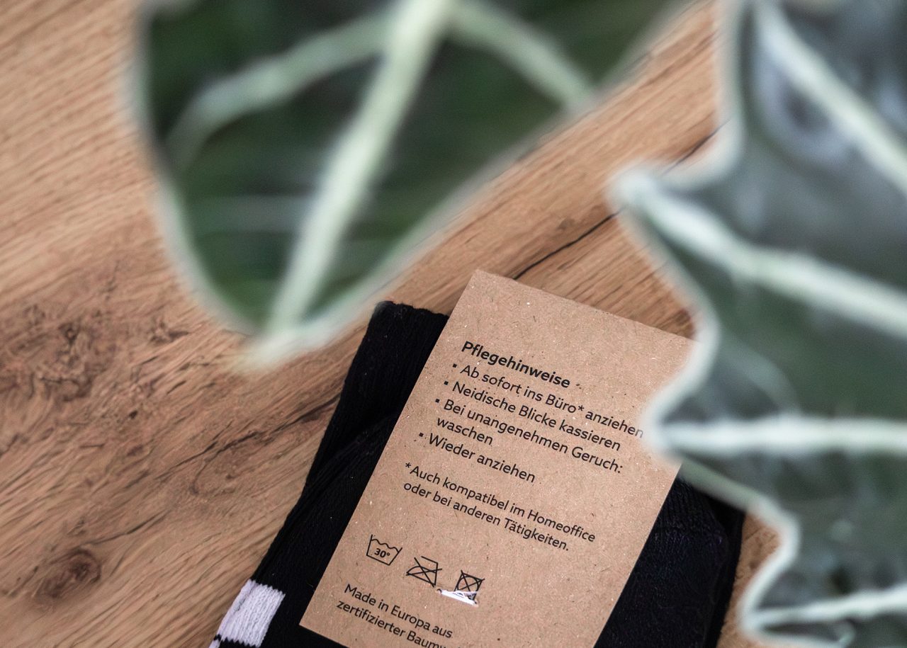 lemonbrain Socken label