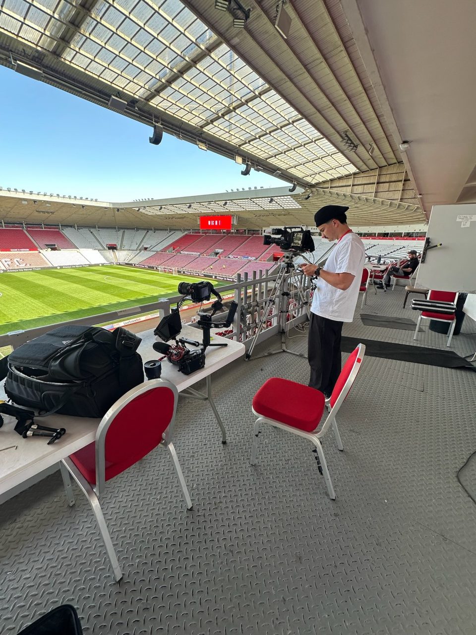 Pressetribüne Stadium of Lights, Sunderland