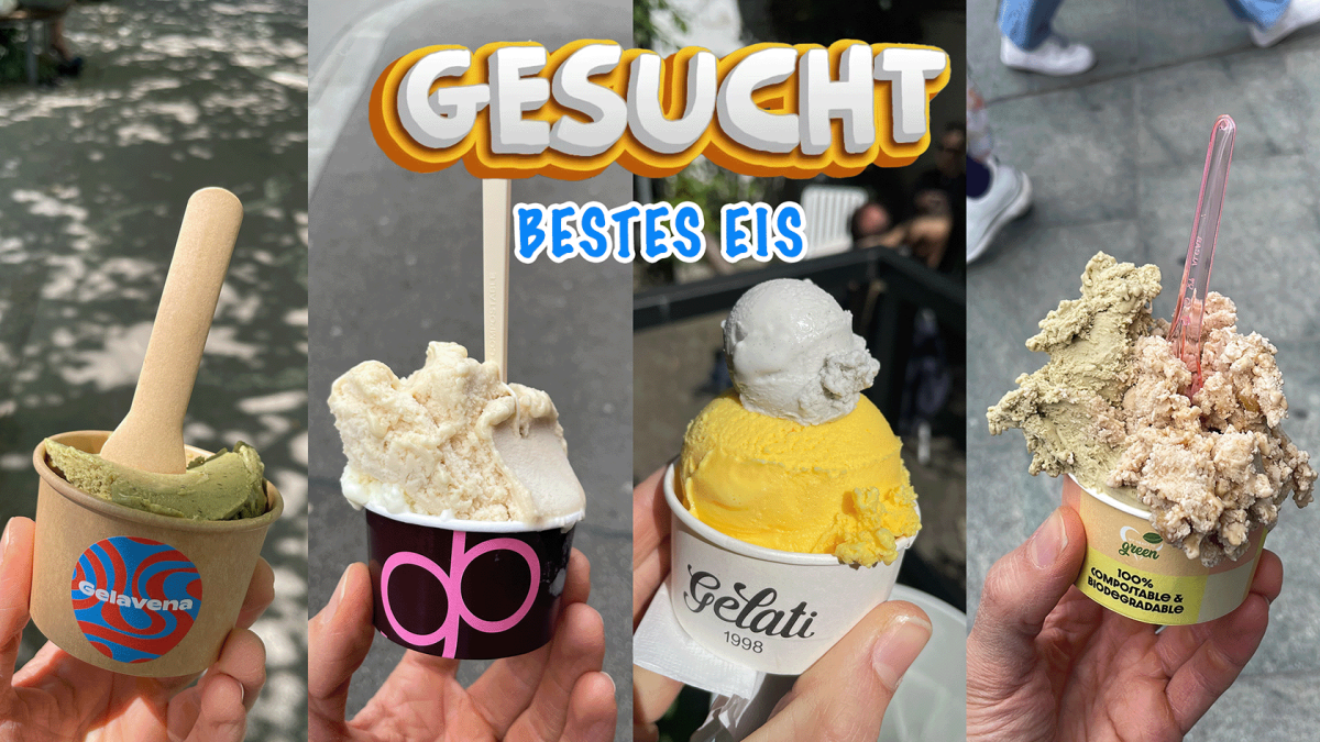Bild mit vier verschiedenen Eisbechern.