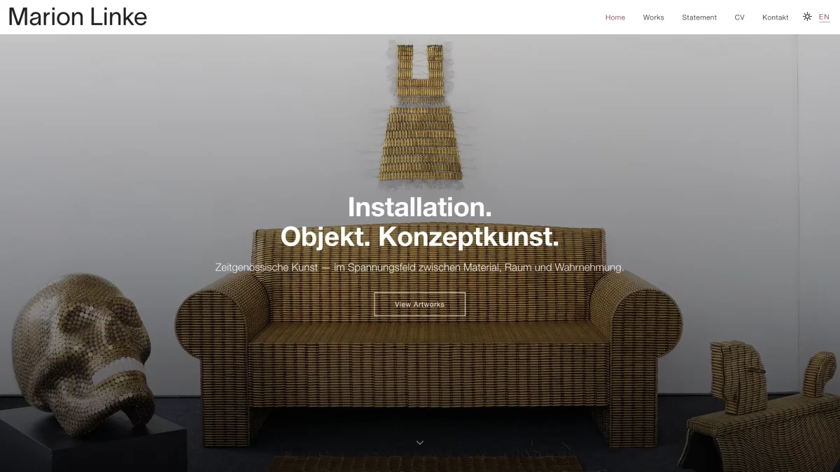 Heroimage Webseite marionlinke.com
