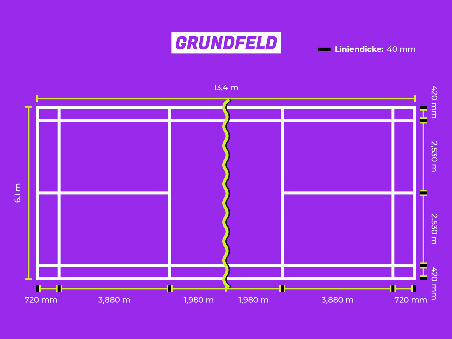 Badminton Grundfeld