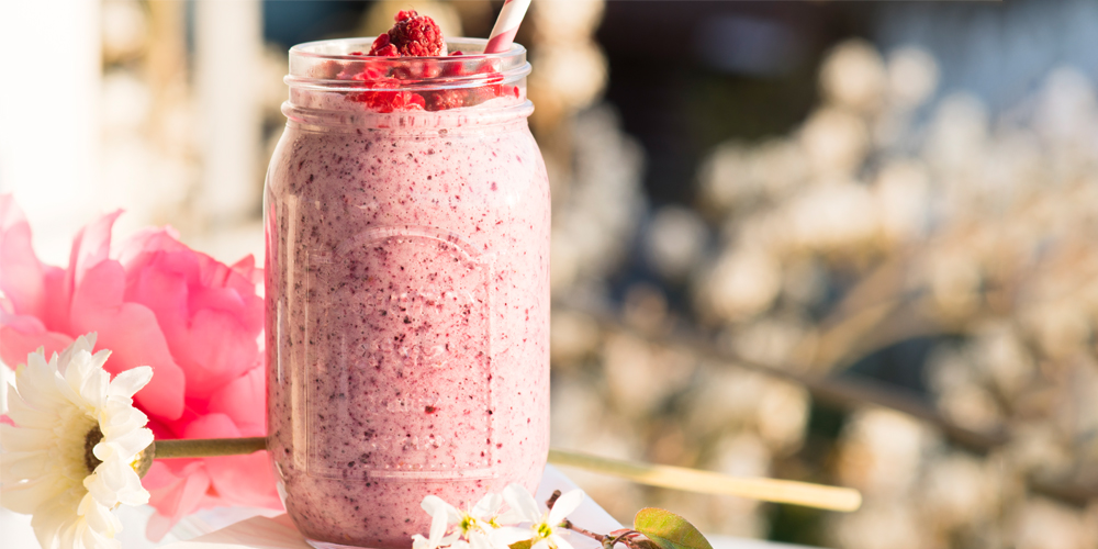 Bilderheader Himbeer Smoothie