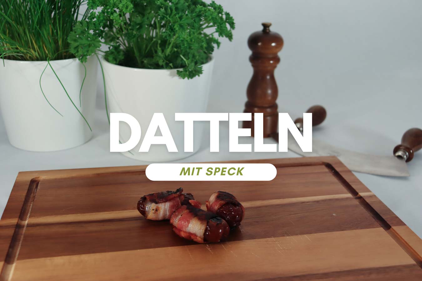 Datteln mit Sspeck
