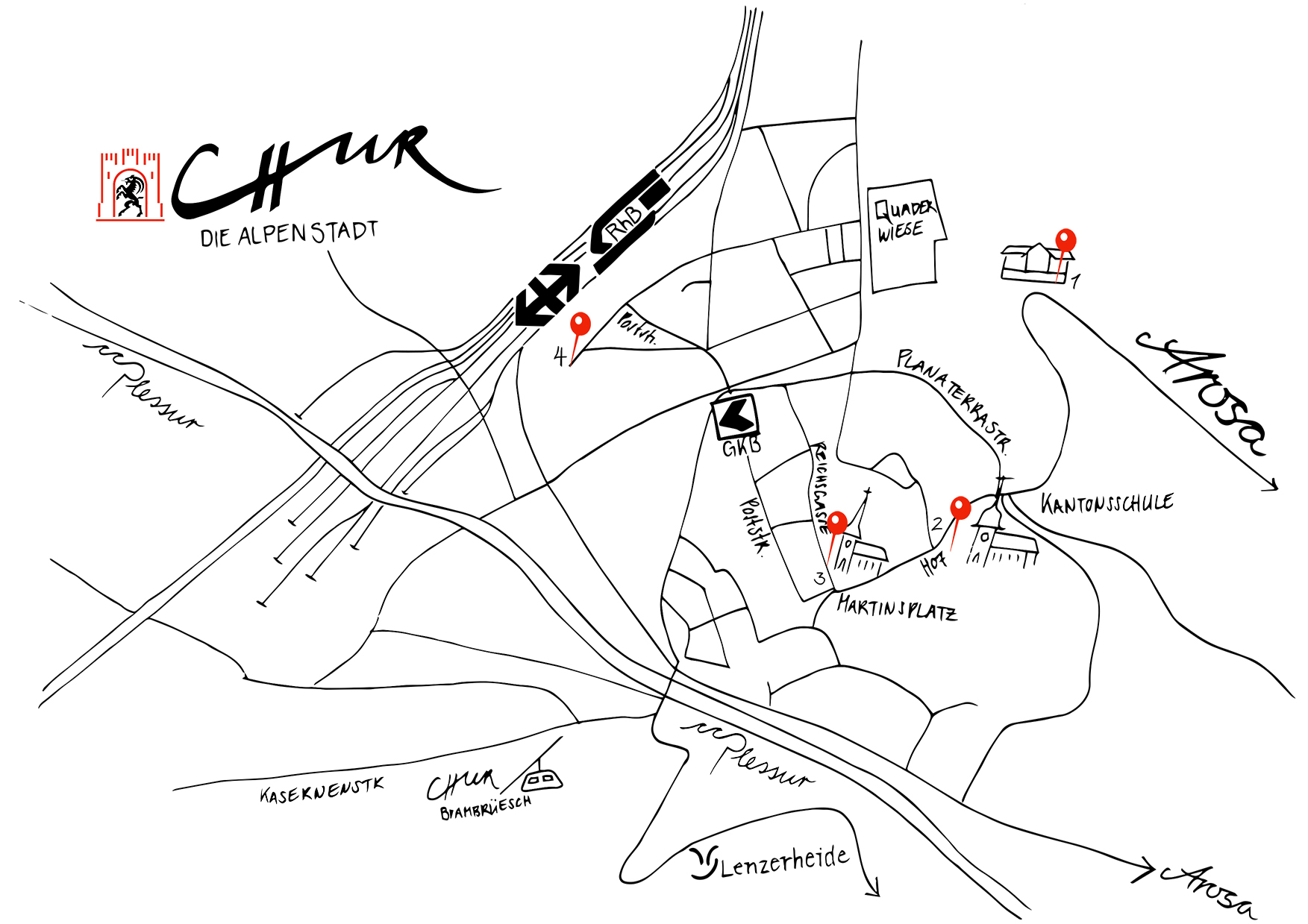 Chur map